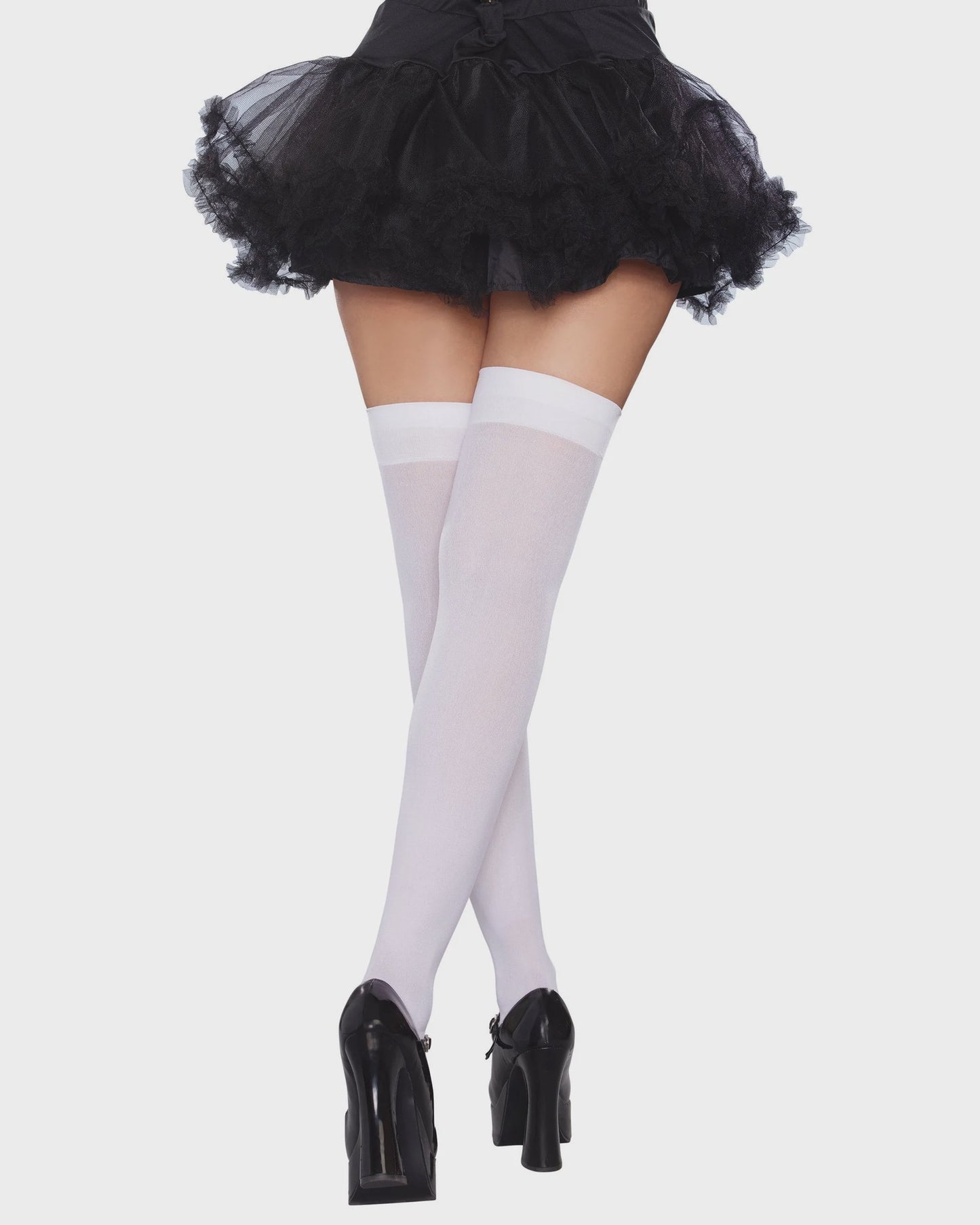 10342 BOW TOP OPAQUE STOCKING