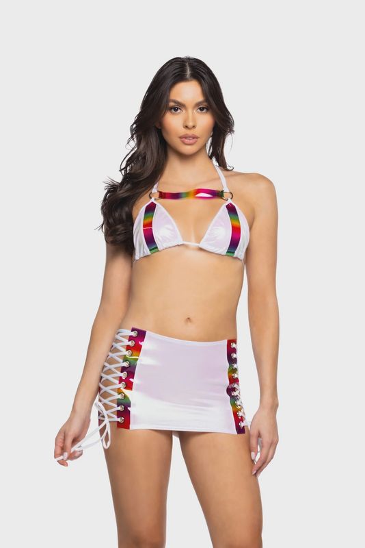 JR111 - UNICORN & RAINBOW HARNESS TRIANGLE TOP