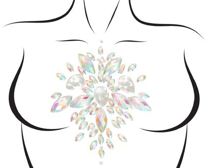 BODY001 Celestial adhesive body jewels sticker