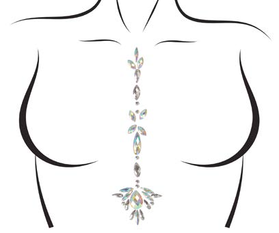 BODY011 Jade adhesive body jewels sticker