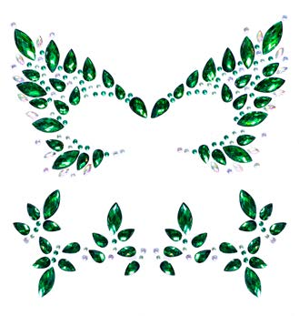 EYE040 Poison adhesive face jewels sticker