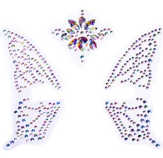 EYE041 Queen adhesive face jewels sticker