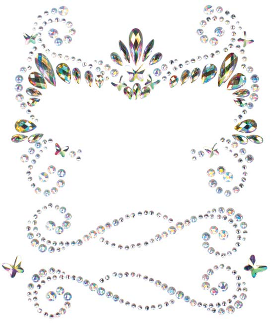 EYE051 Pixie adhesive face jewels sticker