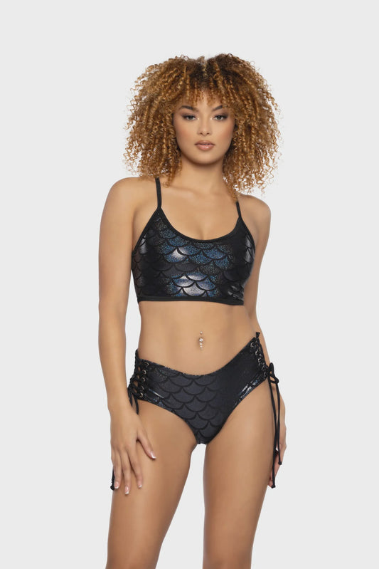 JR122 - TANK TOP & LACE-UP SHORT SET