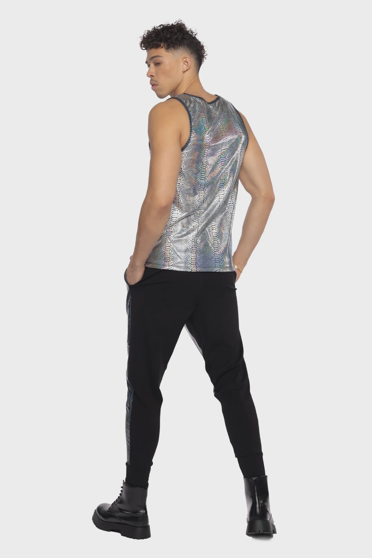 JR153 - PYTHON & PVC UNISEX JOGGER