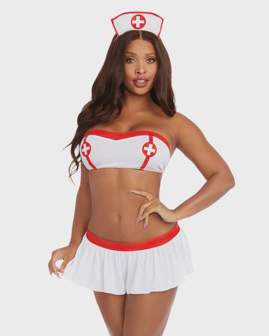 12227 Dreamgirl Nurse Bedroom Costume Four-Piece Set